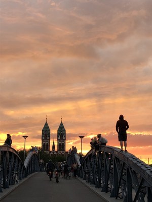 blaue brücke sunset ©braeuer